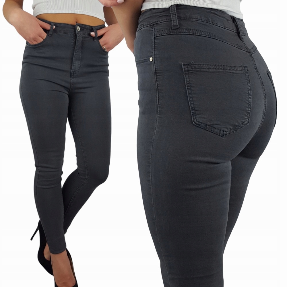 Spodnie Goodies Z Wysokim Stanem Dopasowane Modelujące Duże Rozmiary