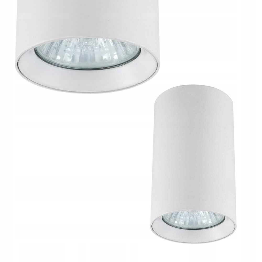 Spot tuba sufitowa biała Manacor IP20 do jadalni gwint GU10 Light Prestige