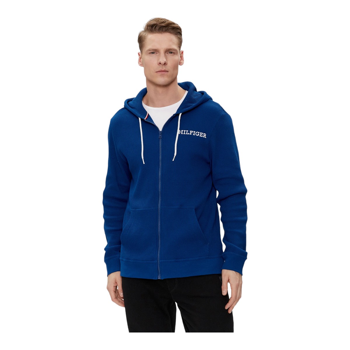 Tommy Hilfiger Pánská Mikina Full Zip Hoodie Kobaltová vel. L