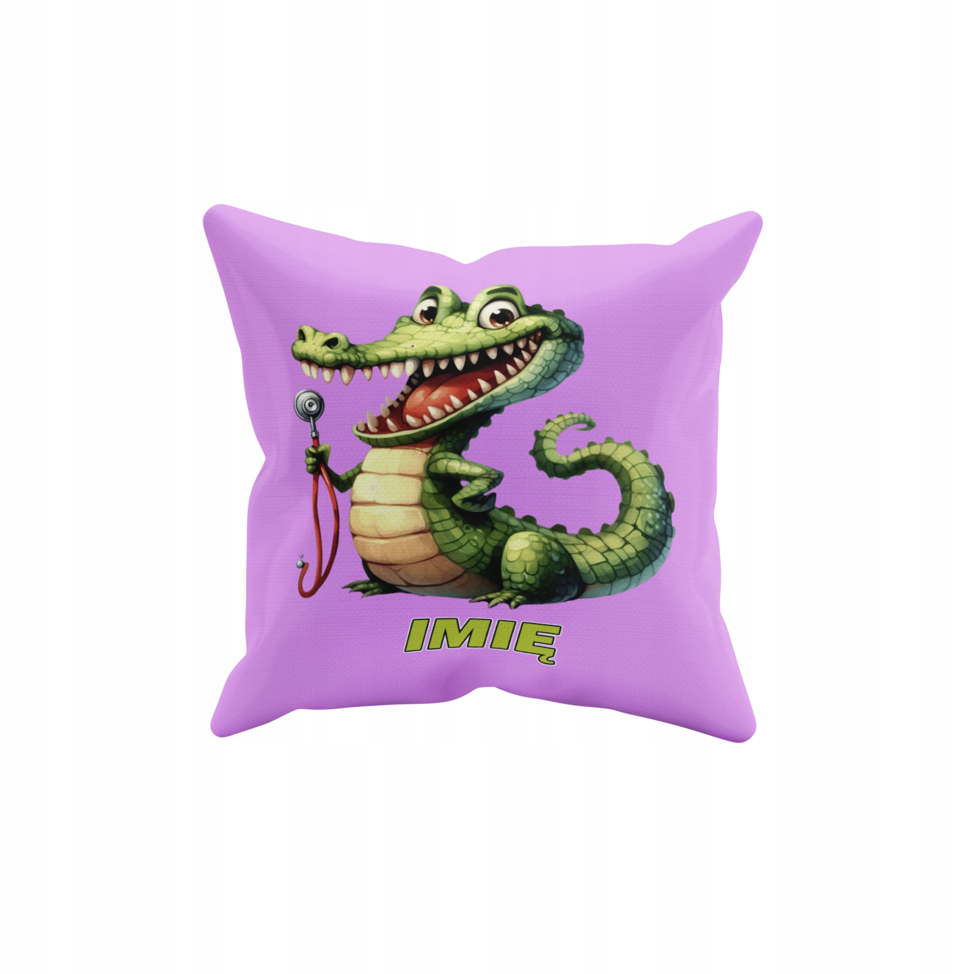 POSZEWKA NA PODUSZKĘ JAŚKA DO PRZEDSZKOLA KROKODYLEK + IMIĘ GRATIS Waga produktu z opakowaniem jednostkowym 0.5 kg