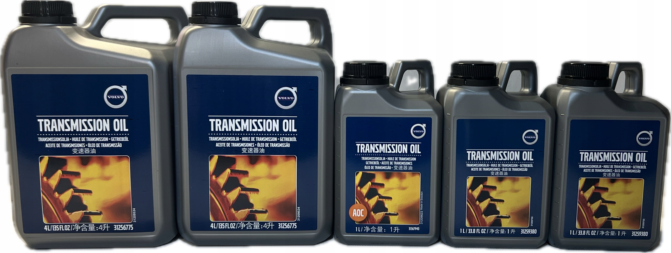 Olej Skrzyni, Haldex ,most Przekładnia Volvo 31256775, 31367940, 31259380