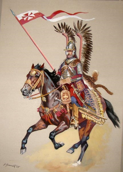 OBRAZ PATRIOTYCZNY HUSARIA NOWY NA PŁÓTNIE 50x70