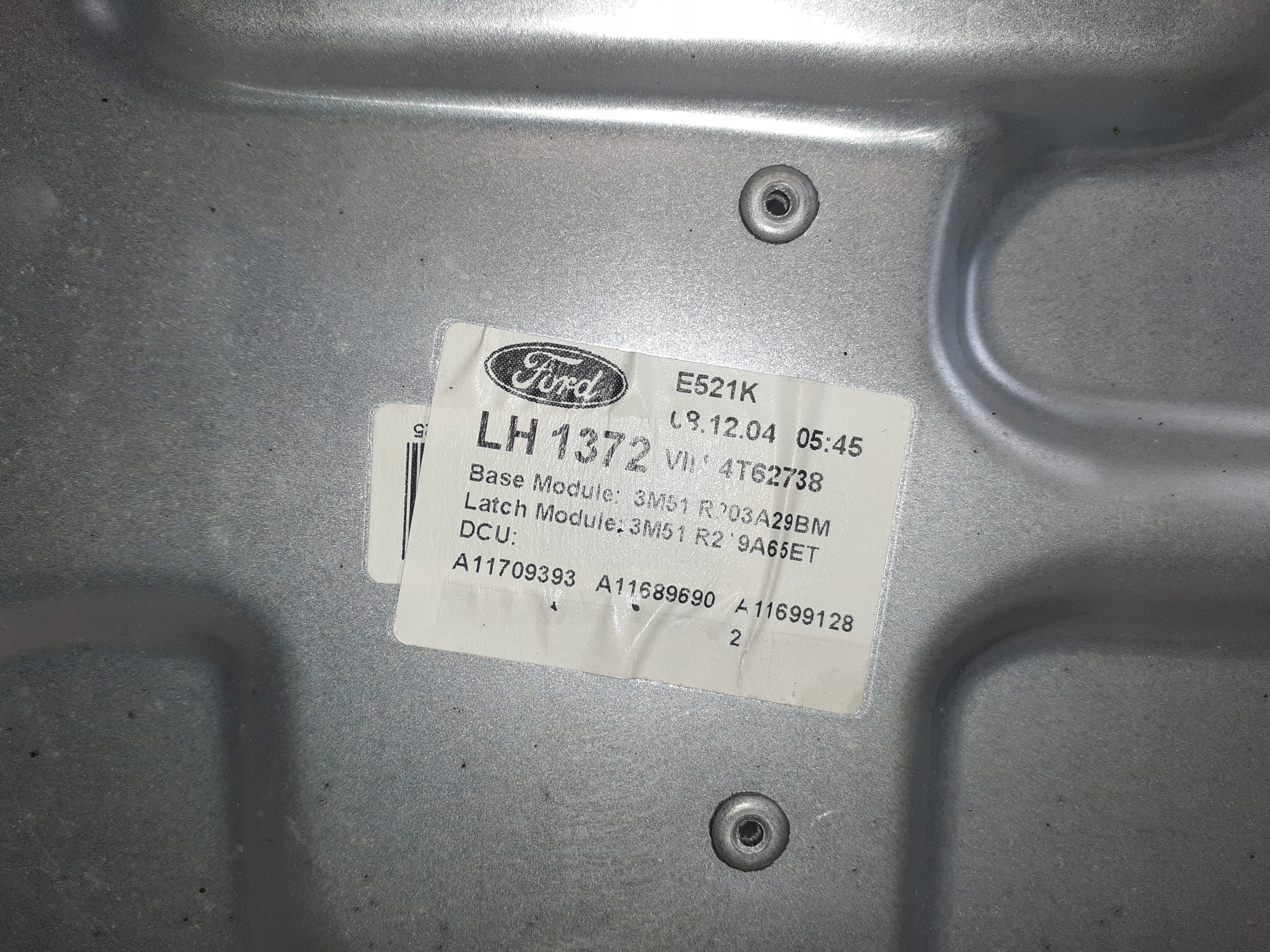 mechanism windows left front FORD FOCUS C-MAX