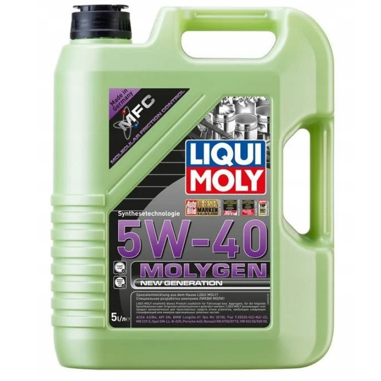 N408 Liqui Moly Molygen 5W40 5L New Geneneration 8536