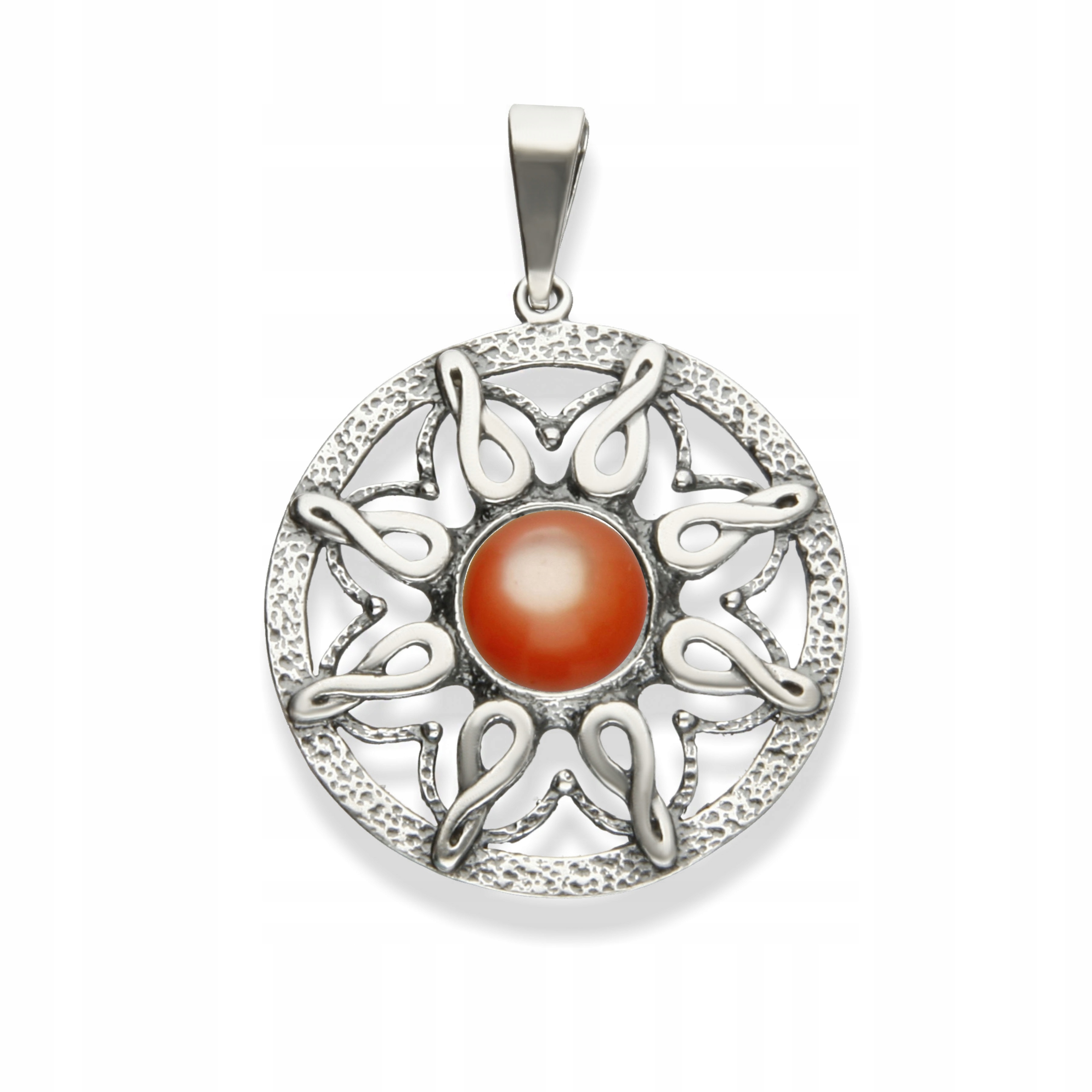 Přívěsek Stříbrné Keltské Slunce Talisman Stříbro 925 Přívěsek Amulet