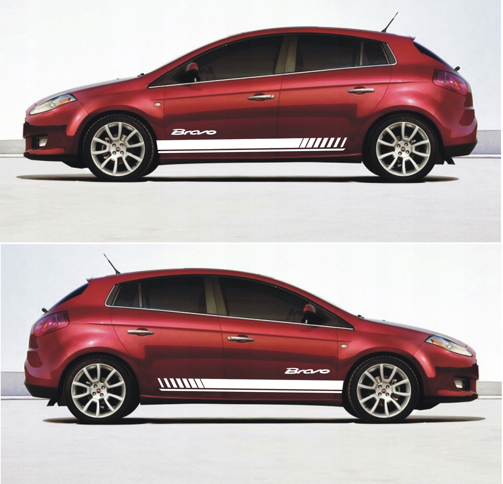 FIAT BRAVO универсальные ремни 180 см тюнинг наклейки