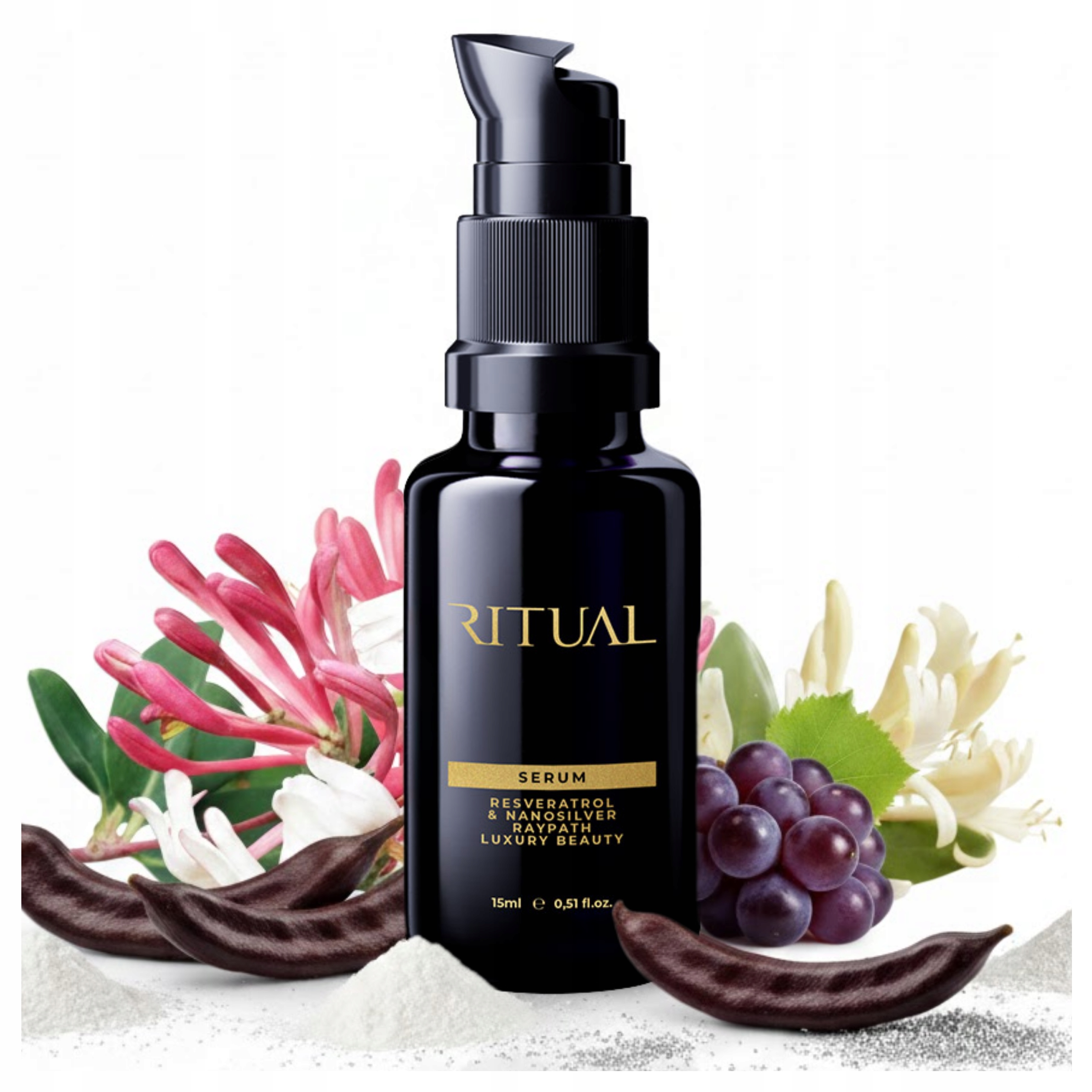 RAYPATH Serum Pod Oczy Resveratrol 15ML Nanosrebro Regeneruje Ritual