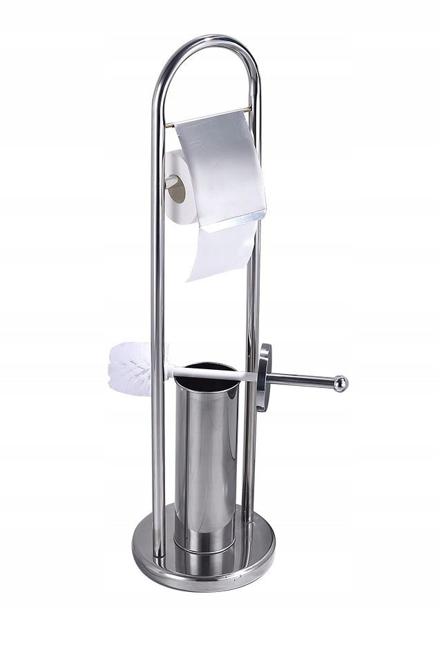 STOJAK na PAPIER szczotka WC toaletowy ZESTAW