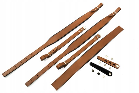Sada pásů, pásků Polské Široké Brown Black pro akordeon 120 Bas