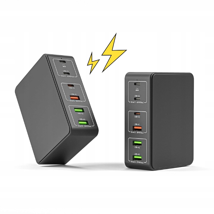 Ładowarka sieciowa 120W Szybka 6x Usb Typ C Usb-c Qc 3.0