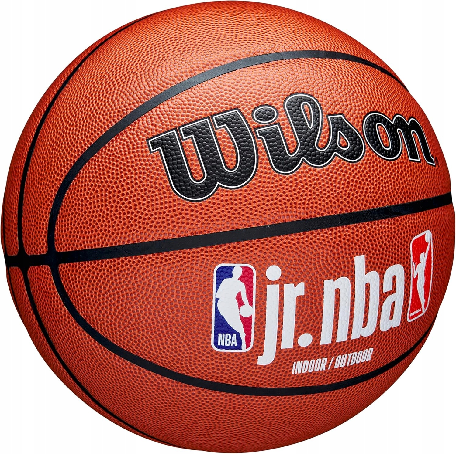 Piłka do koszykówki Wilson NBA jr. NBA FAM r. 5 Kolor czerwony