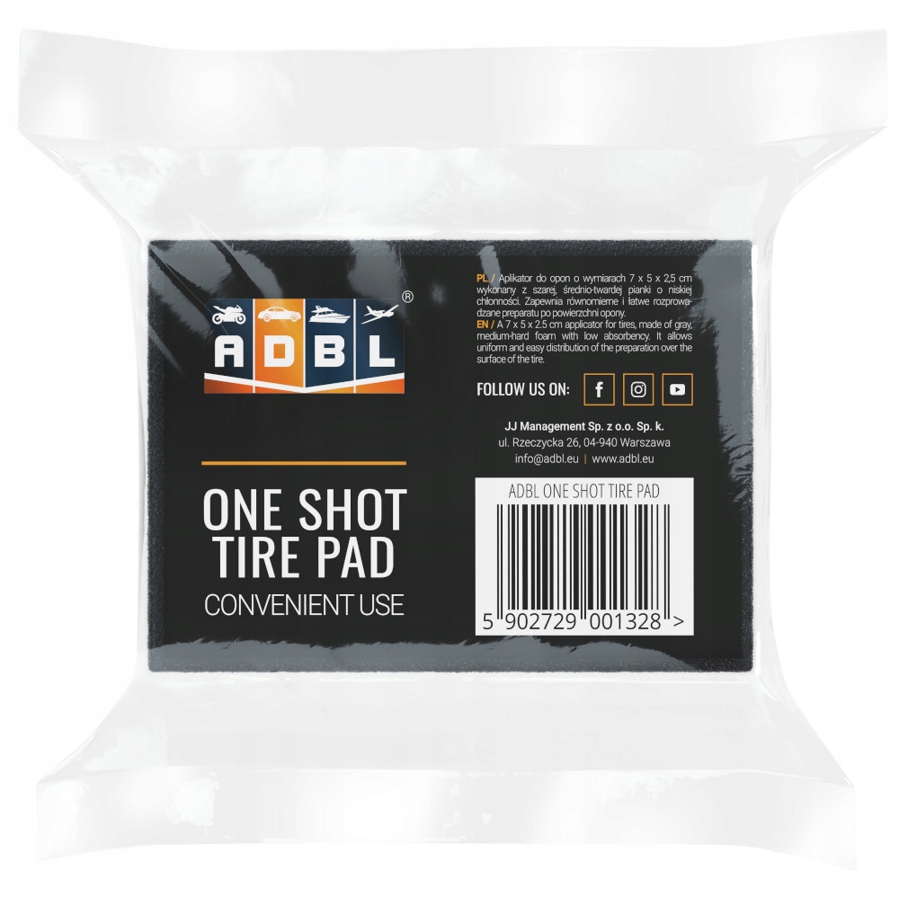 

Adbl One Shot Tire Pad Aplikator Gąbka Do Opon