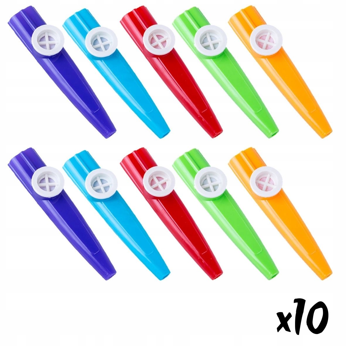

10x Plastikowe Kazoo mix kolorów Zestaw
