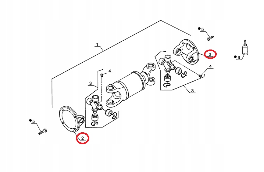 WIDEŁKI WAŁU NAPĘDOWEGO MANITOU MLT MT ML 563778 Producent części Manitou