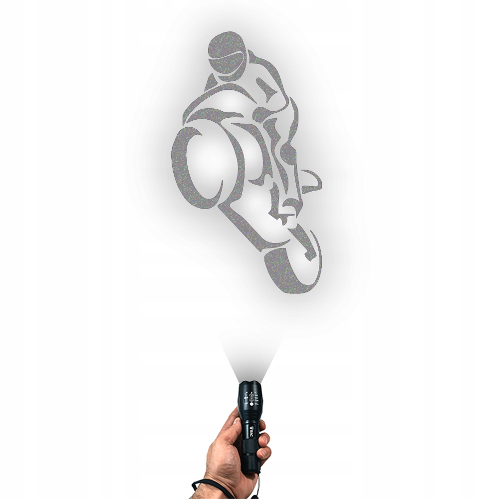 Naklejka MOTOR / ŚCIGACZ na samochód na auto ODBLASKOWA| HOLOGRAM EAN (GTIN) 5904689688960