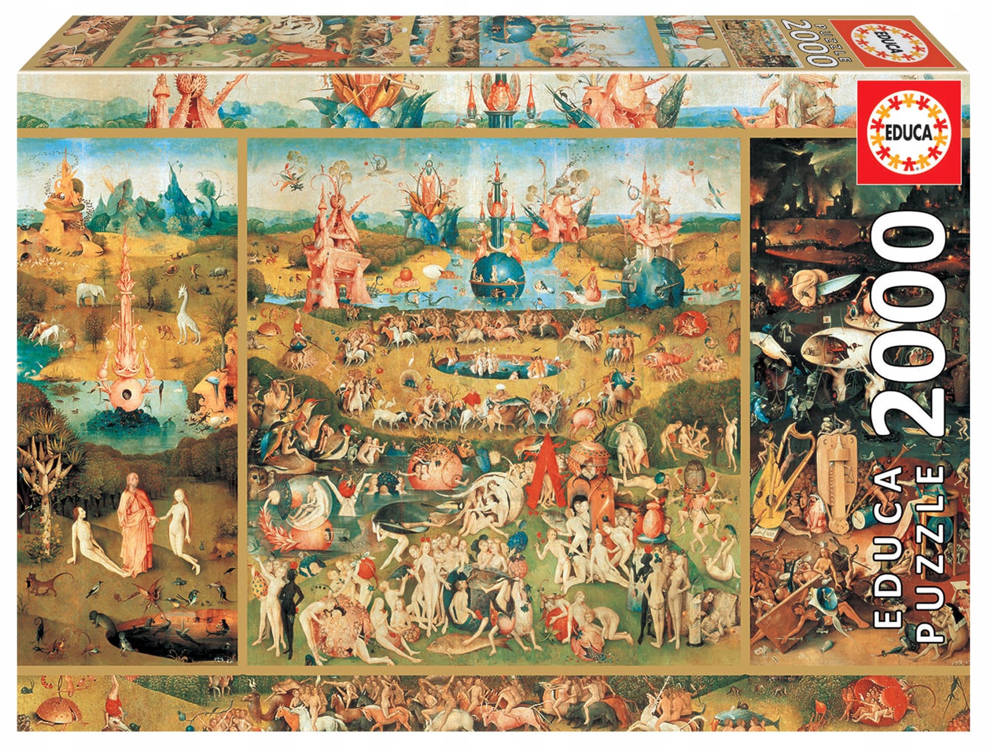 

Educa Puzzle 2000 Ogród rozkoszy ziemskich Bosch