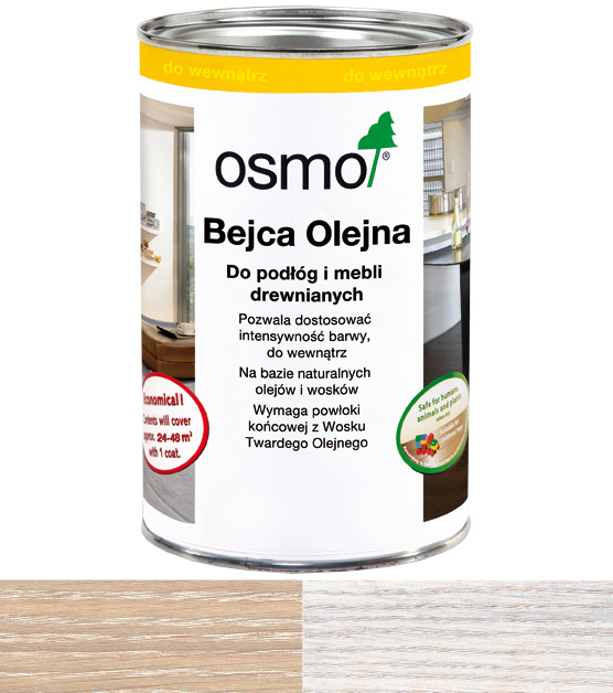 

Osmo 3501 Bejca Olejna do podłóg,mebli 0,5L Biały