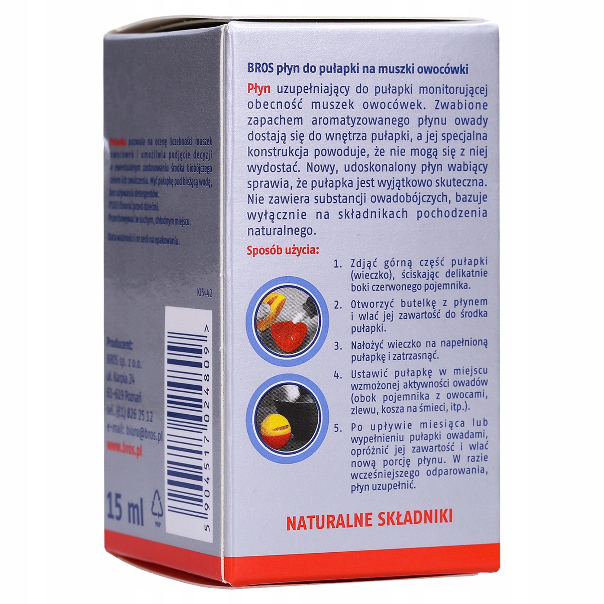 BROS lipni musių gaudyklė namams, 15 ml nuotrauka 12