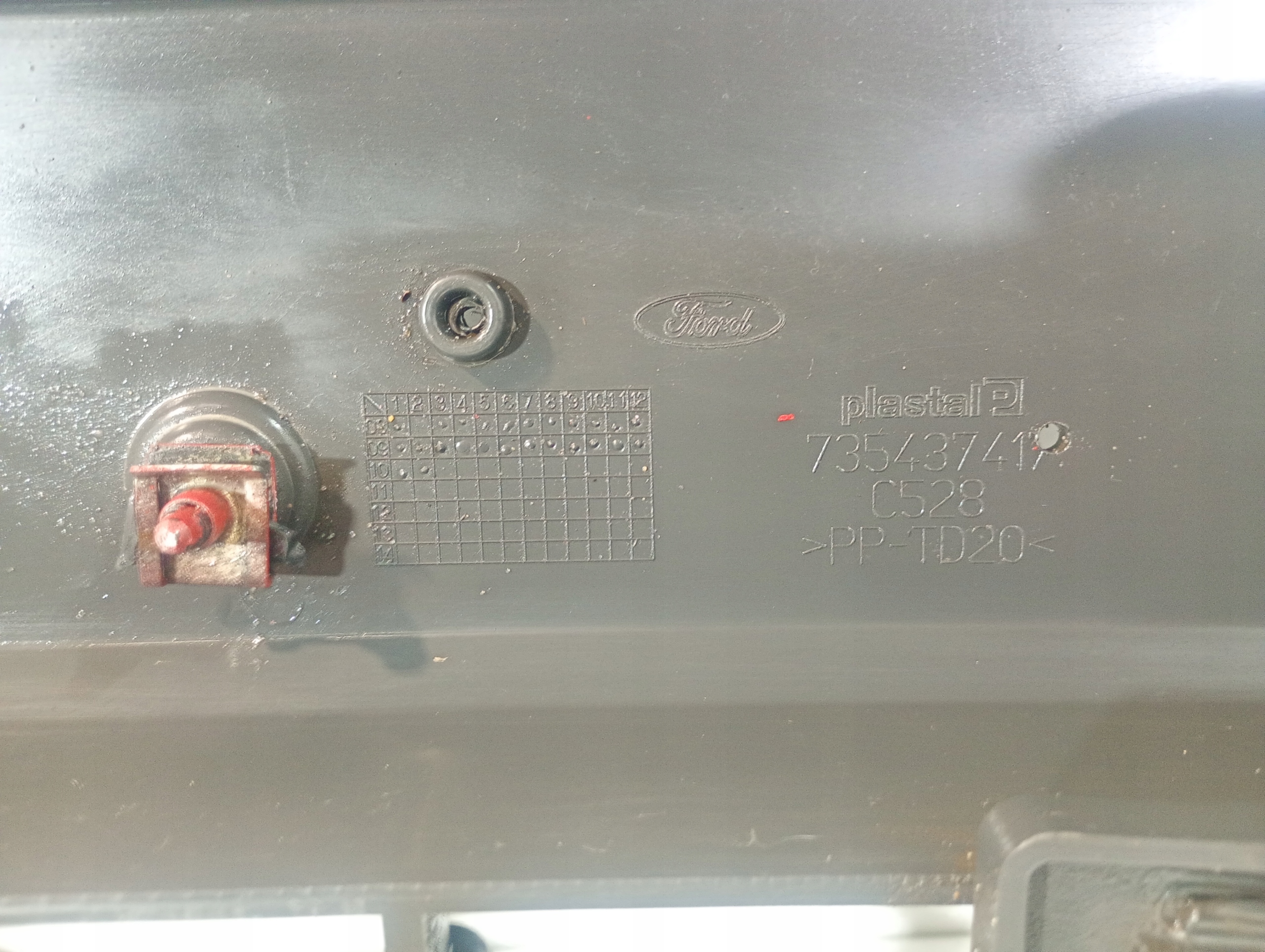 Ford KA 2 II 08-16 grille spoiler of a bumper front front