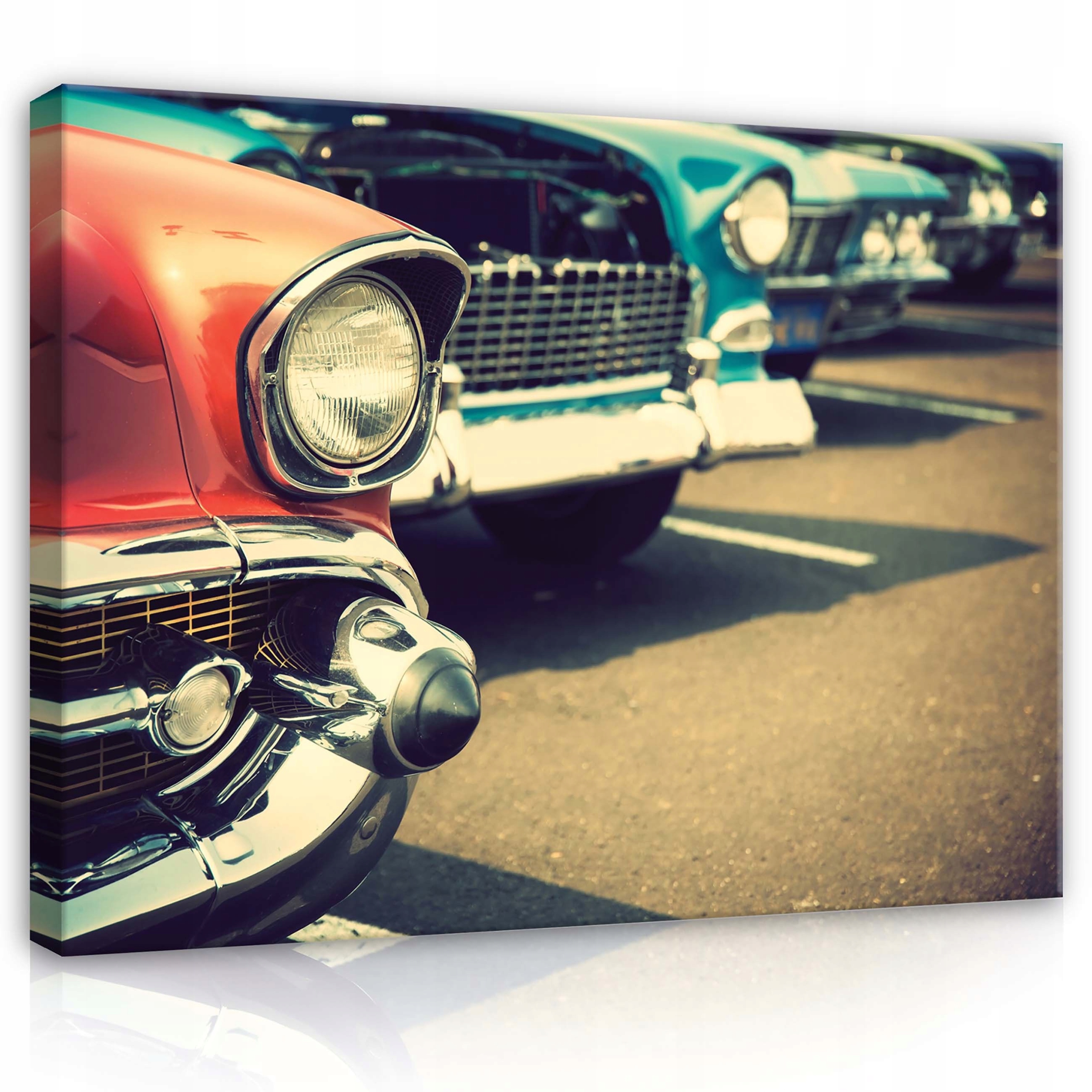 Obraz 100x75 Vintage auto klasik retro americké chrom nostalgie léta50
