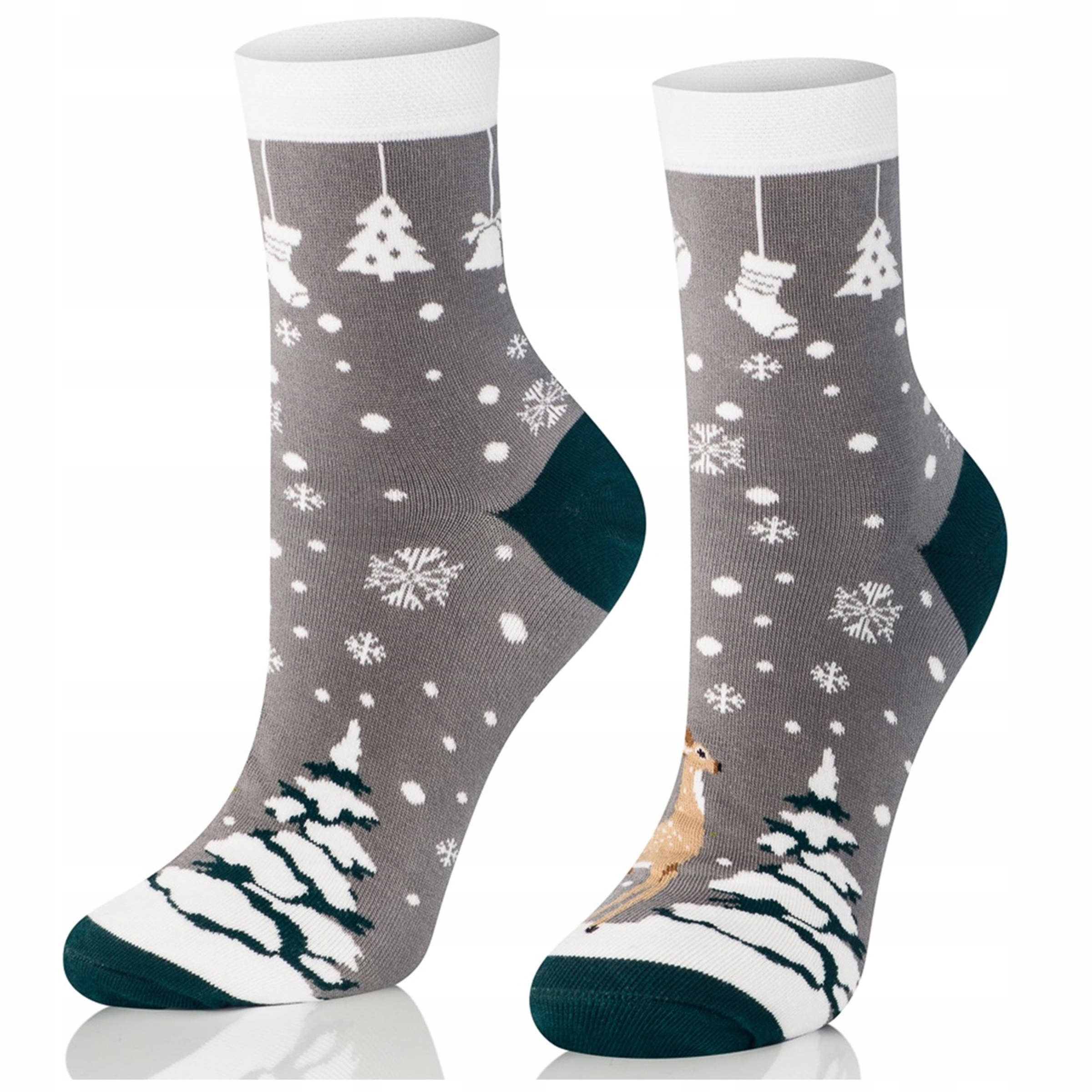 

damskie Skarpety na Święta kolorowe