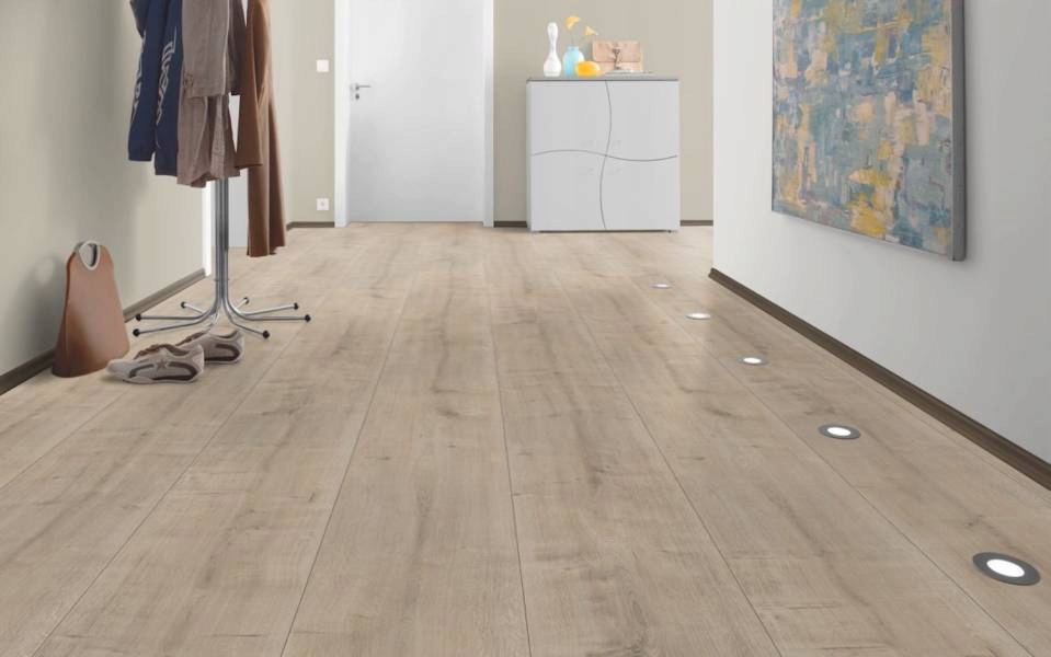 Panele Podłogowe Dąb Hamilton kremowy EPL107 Egger AC4 8 mm V2 2.53m2 Producent Egger
