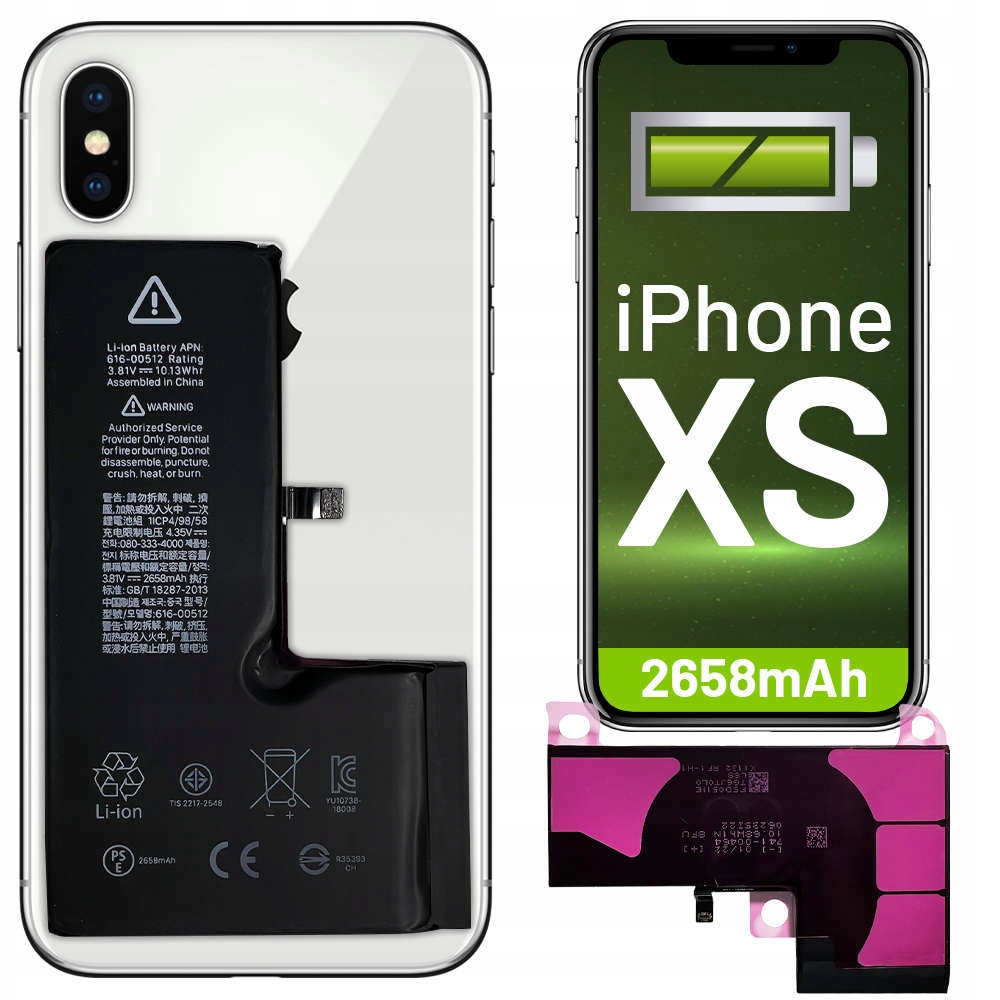 NOWA BATERIA pojemność 2658mAh do Apple iPhone XS Kod producenta 64480 IP XS