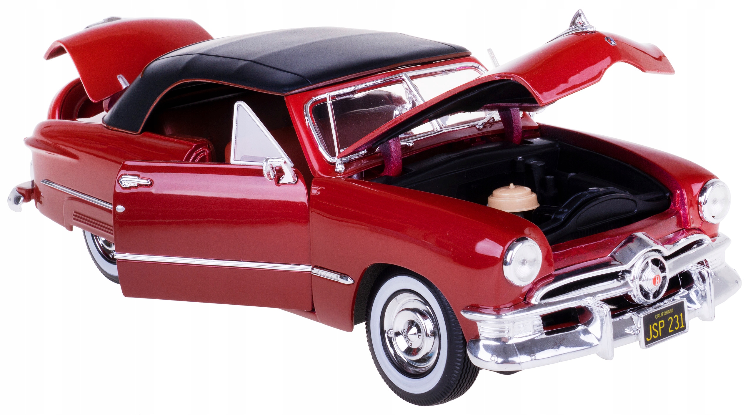 1950 Ford Model Kovový Maisto 1:18 Vínový