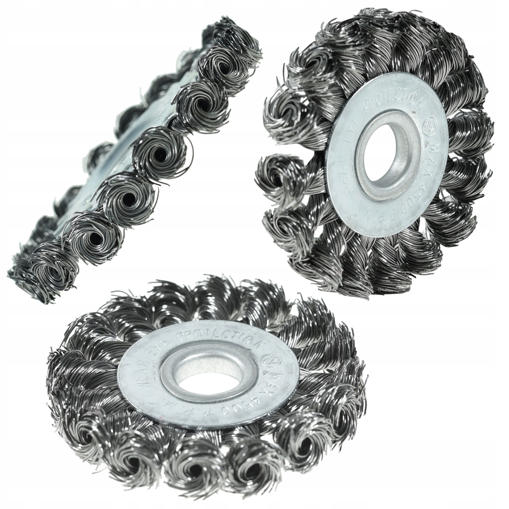 

Szczotka Druciana Drut Skręcony 80MM Otwór 16 MM