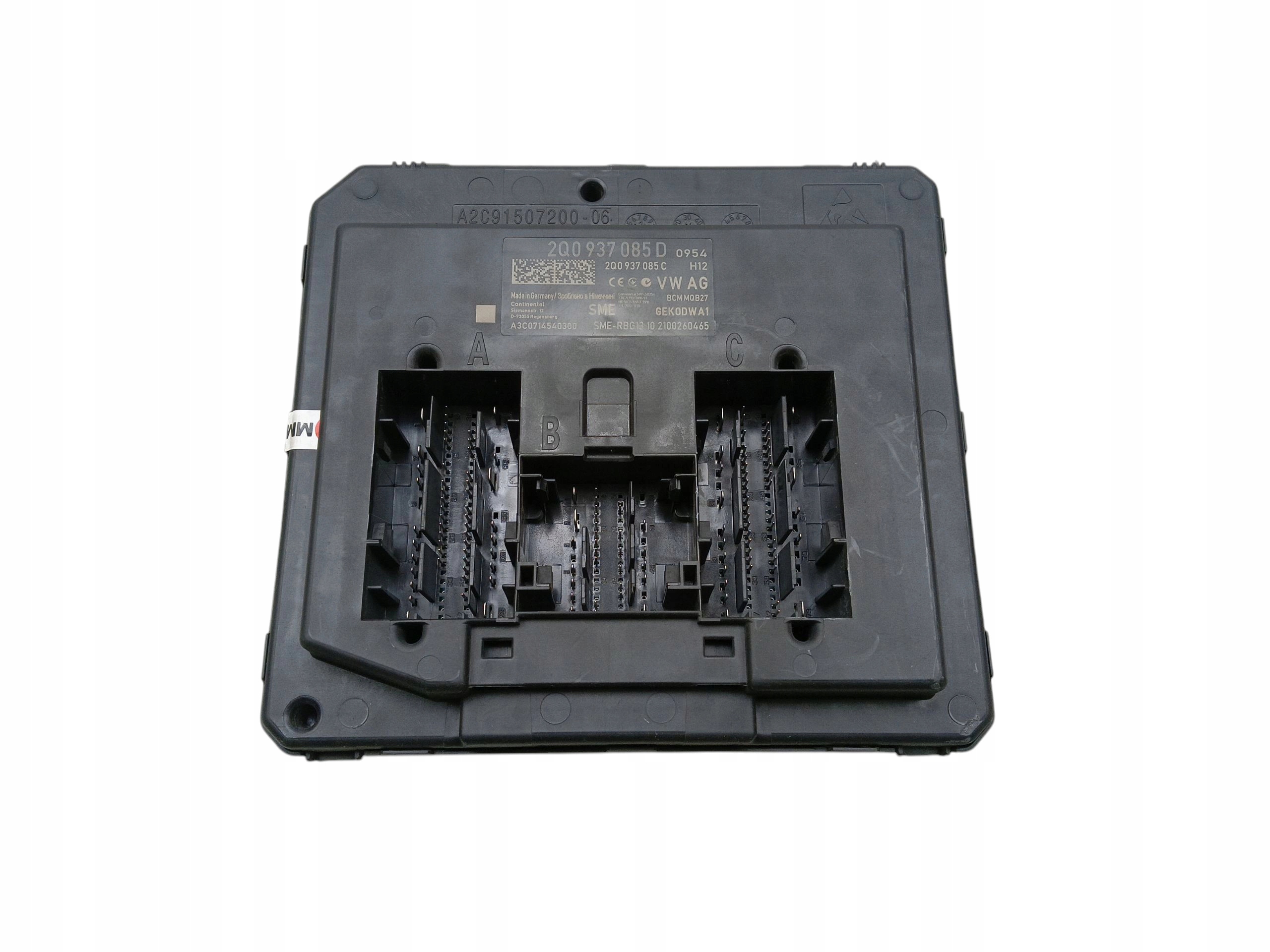 module control unit KOMFORTU BCM SKODA FABIA III 3 2Q0937085D