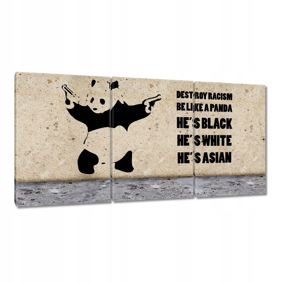 

Obrazy 120x60 Banksy Panda
