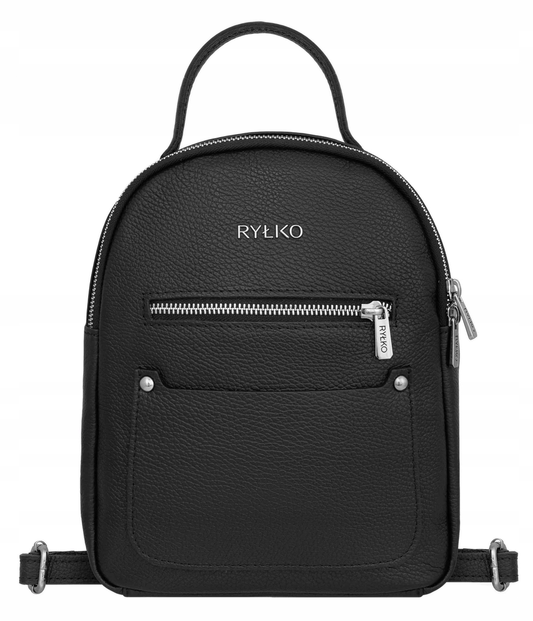 Batoh Dámský Černý Kožený Městský Pro Ženy Z Kůže Taška Módní Ryłko