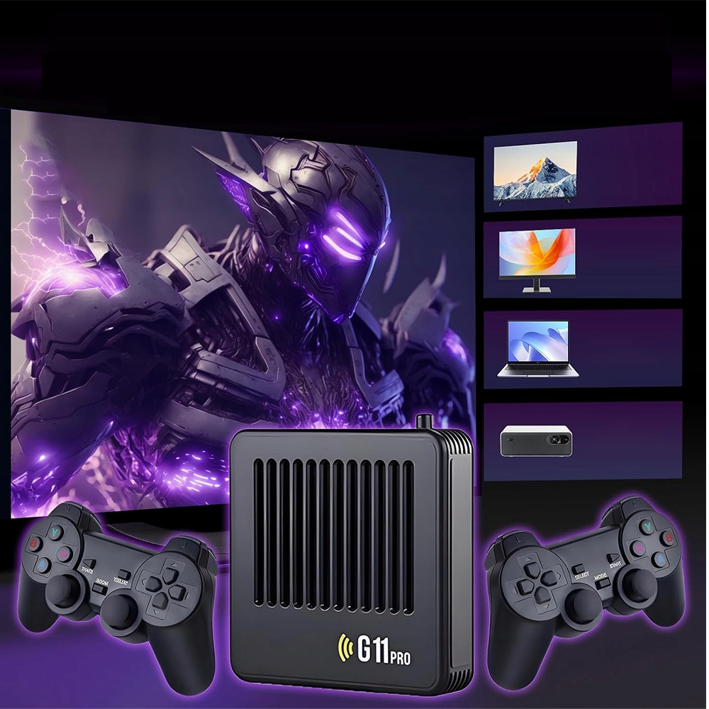 GRA KONSOLA GAMEBOX TELEWIZYJNA EMULATOR KONSOLI RETRO Z 2 GAMEPADAMI HDMI