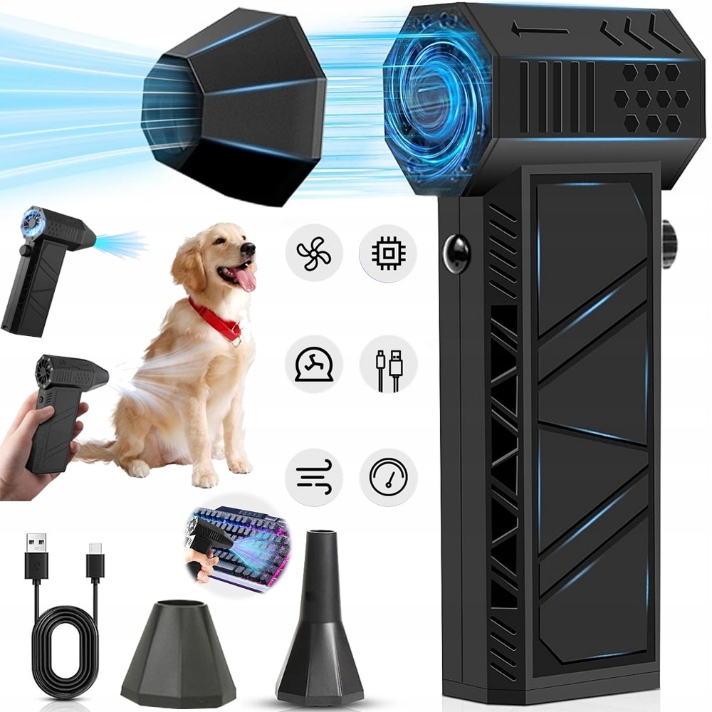 Výkonný Elektrický Dmychadlo Stlačený Vzduch Kompresor Dobíjecí Přes Usb