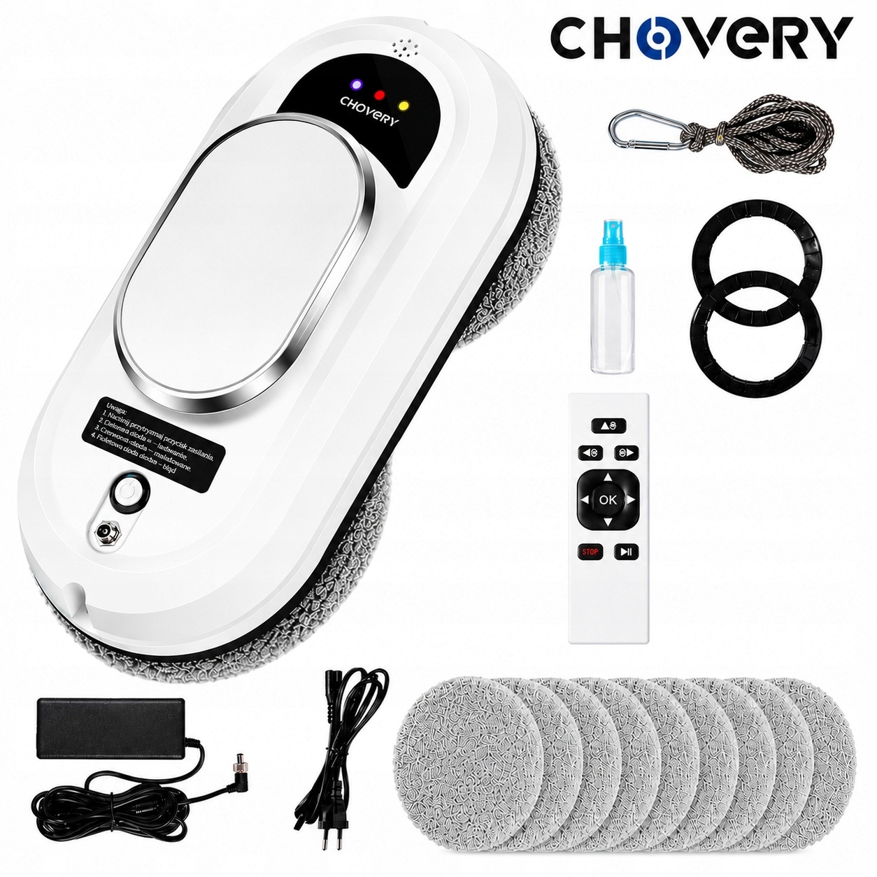 Robotický čistič oken Chovery CL-1 automatický čistič skel WiFi dálkové ovládání