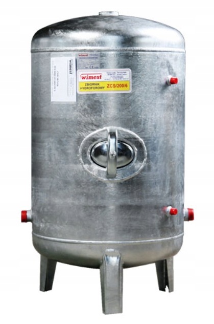 Vertikální pozinkovaná nádrž 200 l Wimest