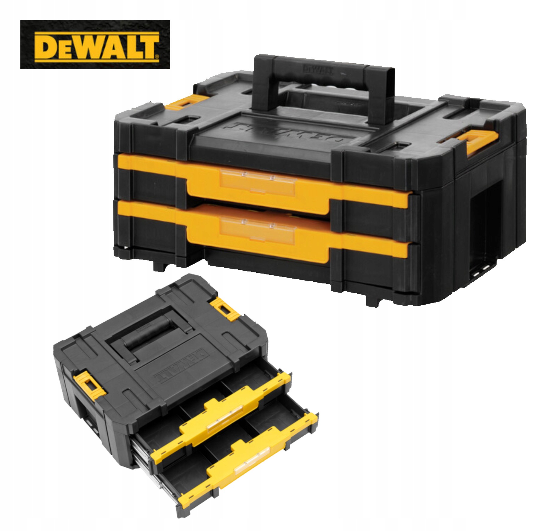 DEWALT Dewalt Tstak-Box Iv Walizka Systemowa, Czarny/Żółty, 440 x 314 x 176 mm