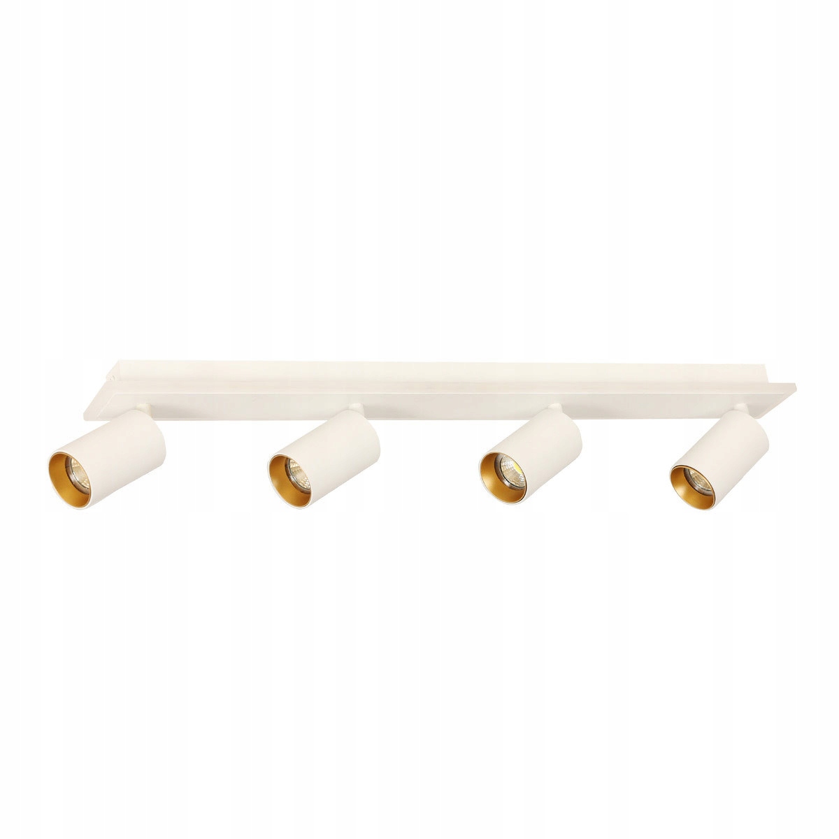 Led stropná lampa 4 reflektory biela zlatá lišta 70 cm Light Prestige