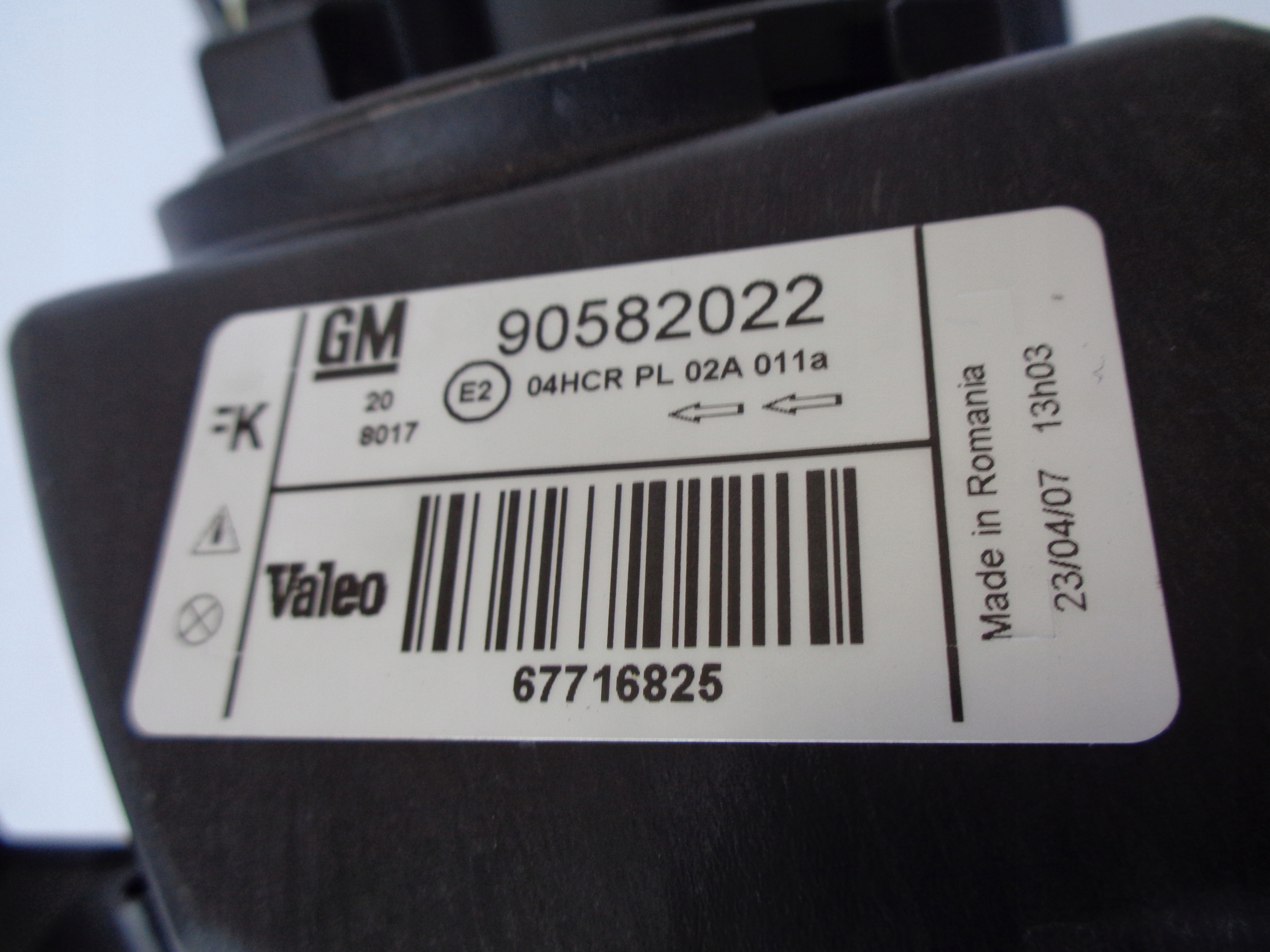 light right REFLEKTOR OPEL ZAFIRA A 99-05