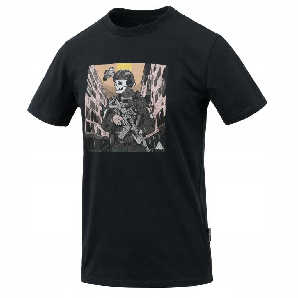 Tričko pánské bavlněné tričko Direct Action Skeleton černá S