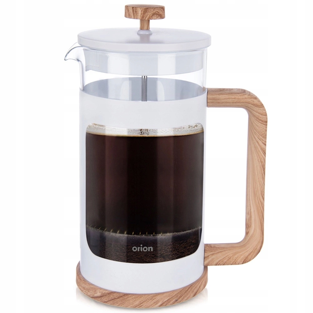 Vařič pístový 1 L Orion Whiteline French Press Sklo Borosilikátové