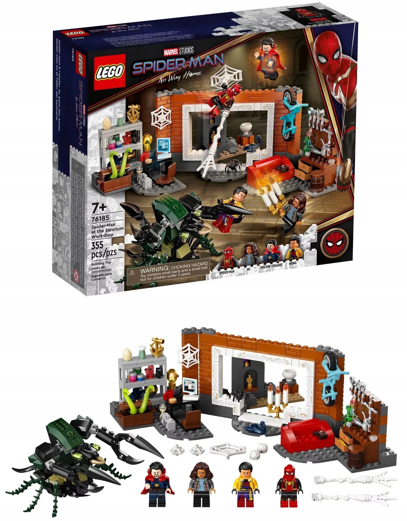 Lego Spider-Man w warsztacie w Sanctum 76185
