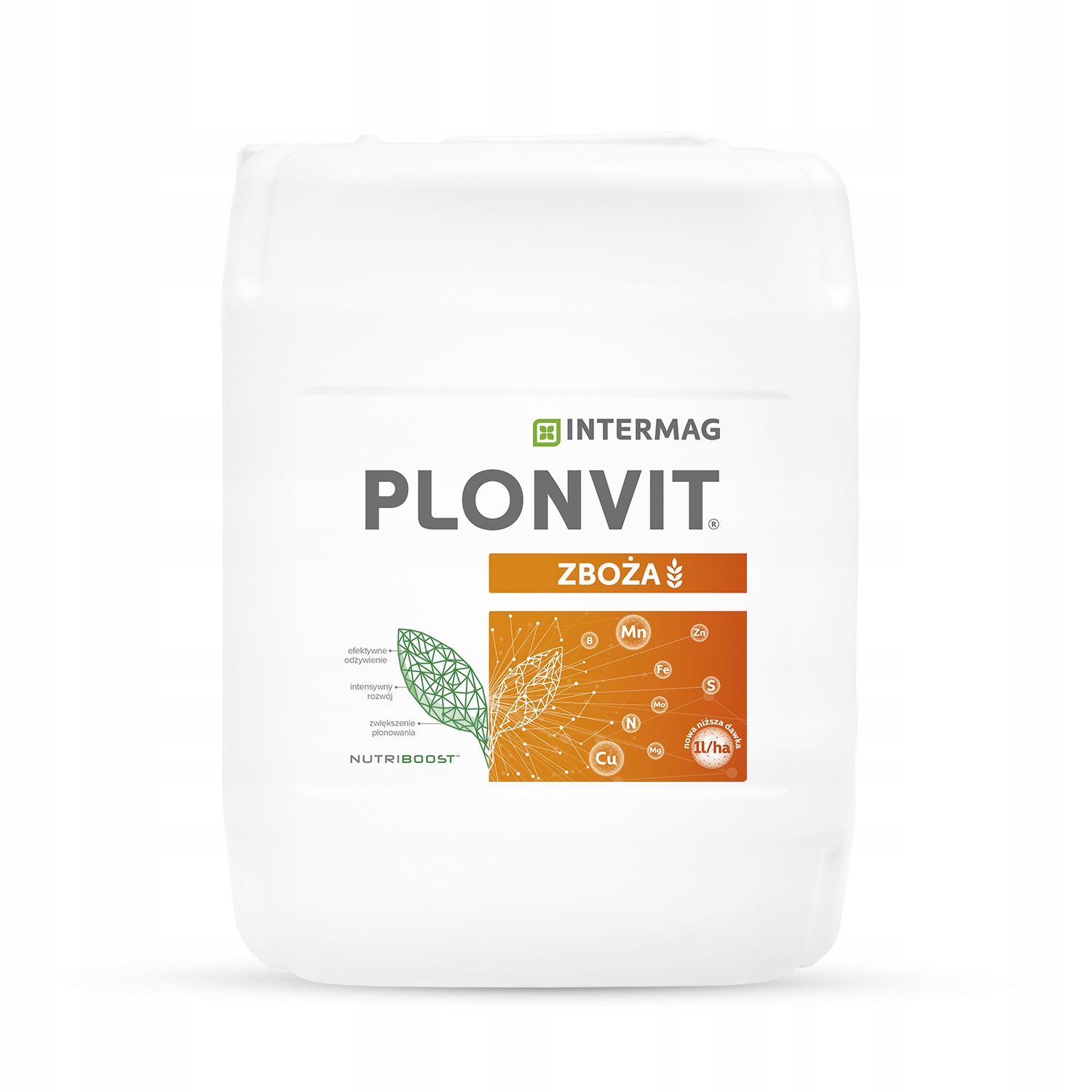 Plonvit Zboża Nutriboost 10L Niższa dawka 1l/ha Intermag Nawóz