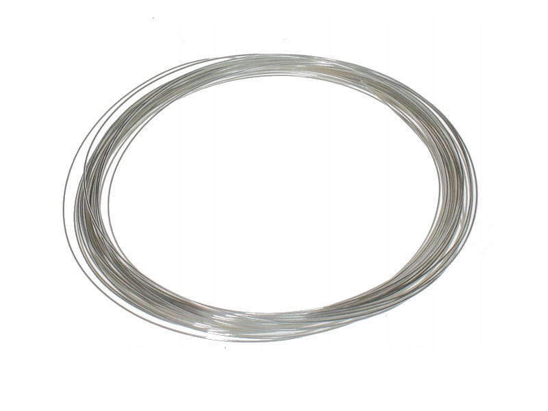 

0.4MM Srebrzony Drut Miedziany Srebrzanka 1 Metr