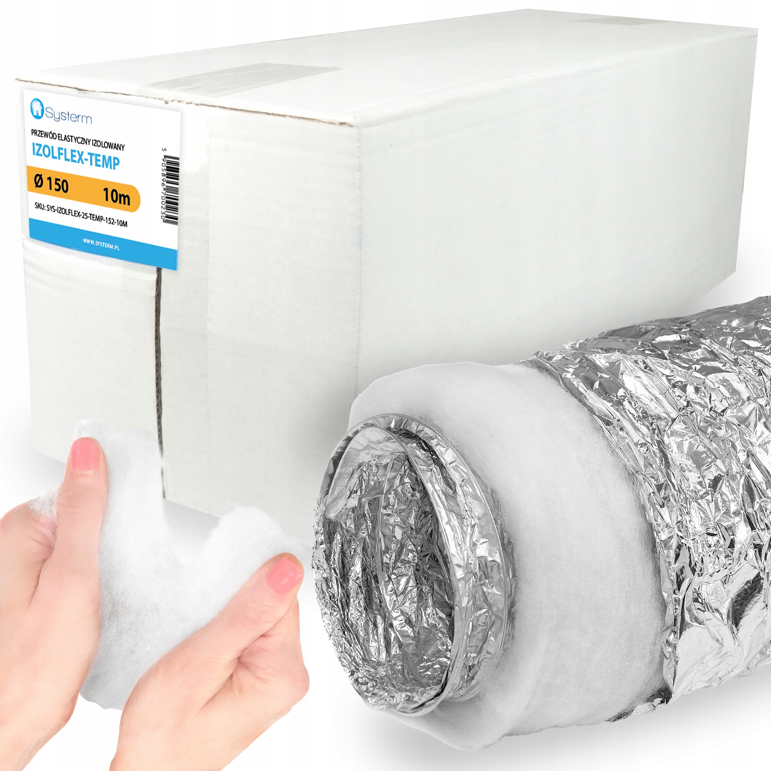 Izolovaná Rúrka Flexibilná fi 150 mm 10 m Vysokoteplotná