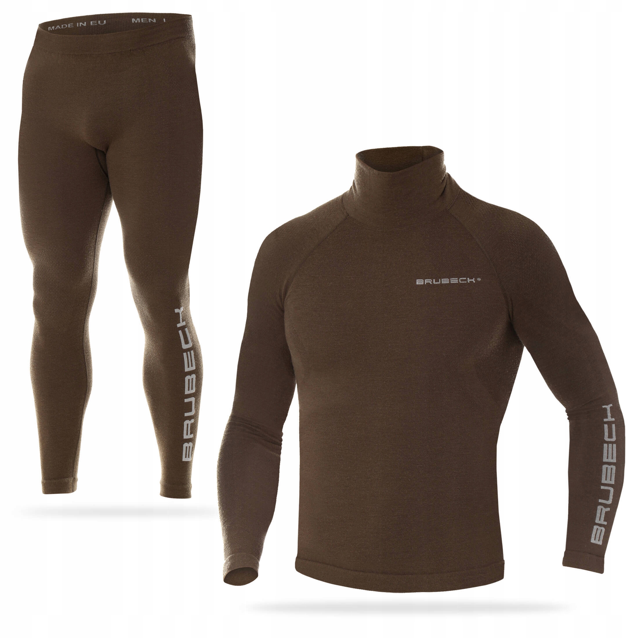 Militarny komplet zimowej bielizny termoaktywnej z wełny merino Brubeck M