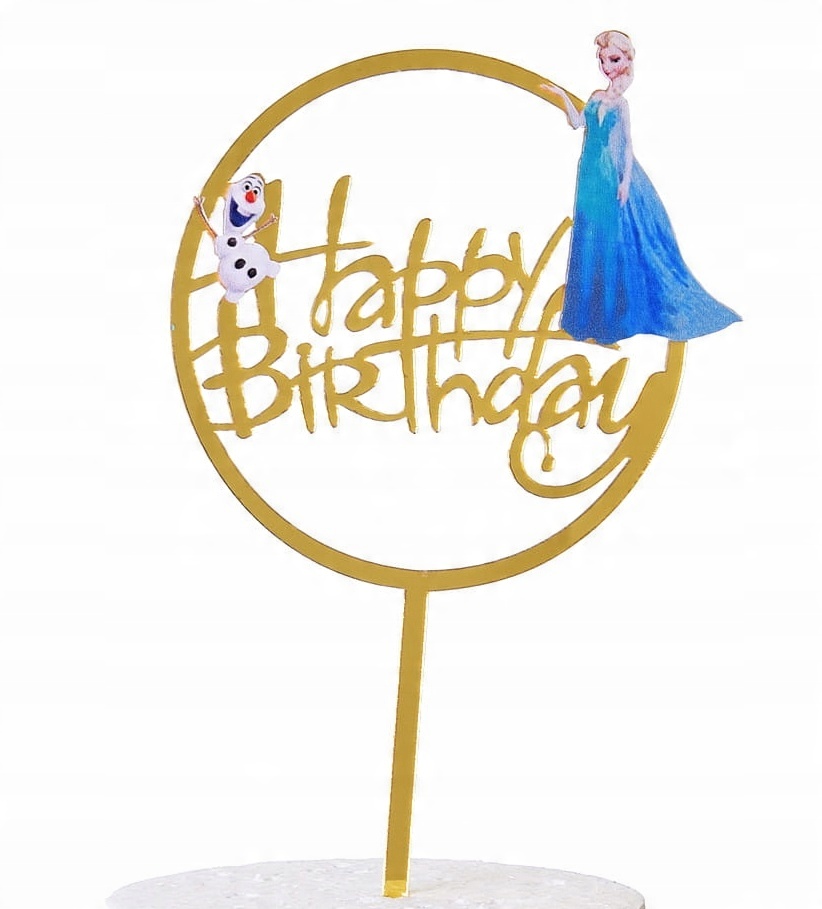 

Topper Na Tort Frozen Kraina Lodu Elsa Olaf Happy