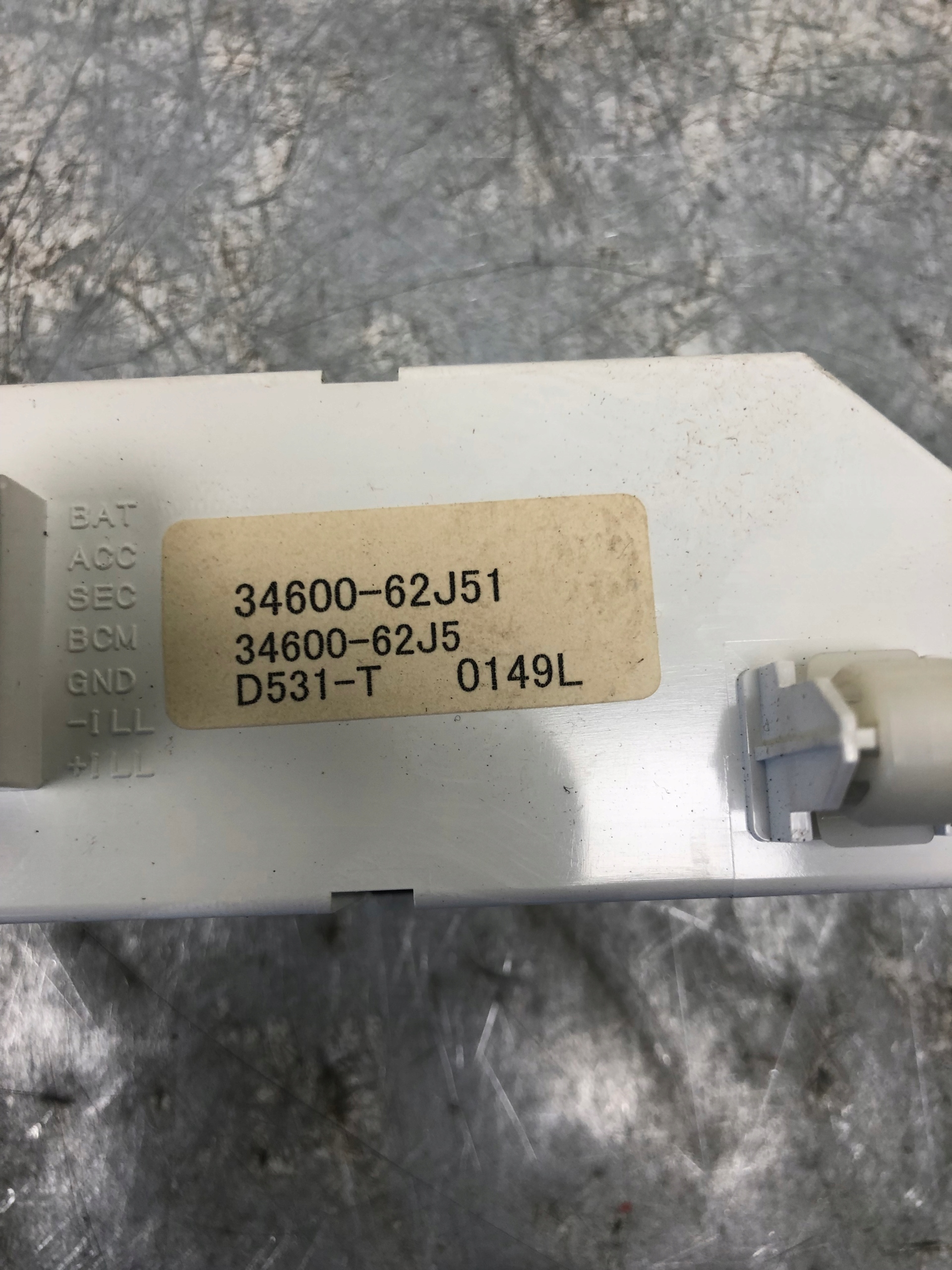EKRAN display SUZUKI SWIFT IV MK6 34600-62J51
