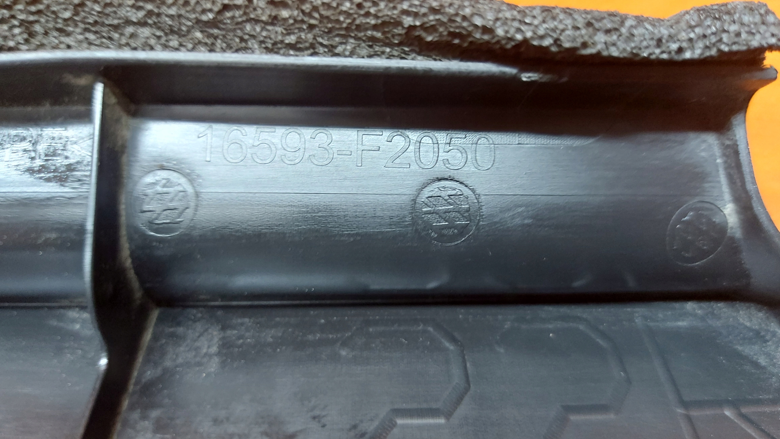 air duct air line right right front TOYOTA COROLLA E21 19