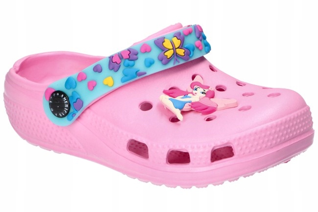 American Club klapki dziecięce pianka różowy